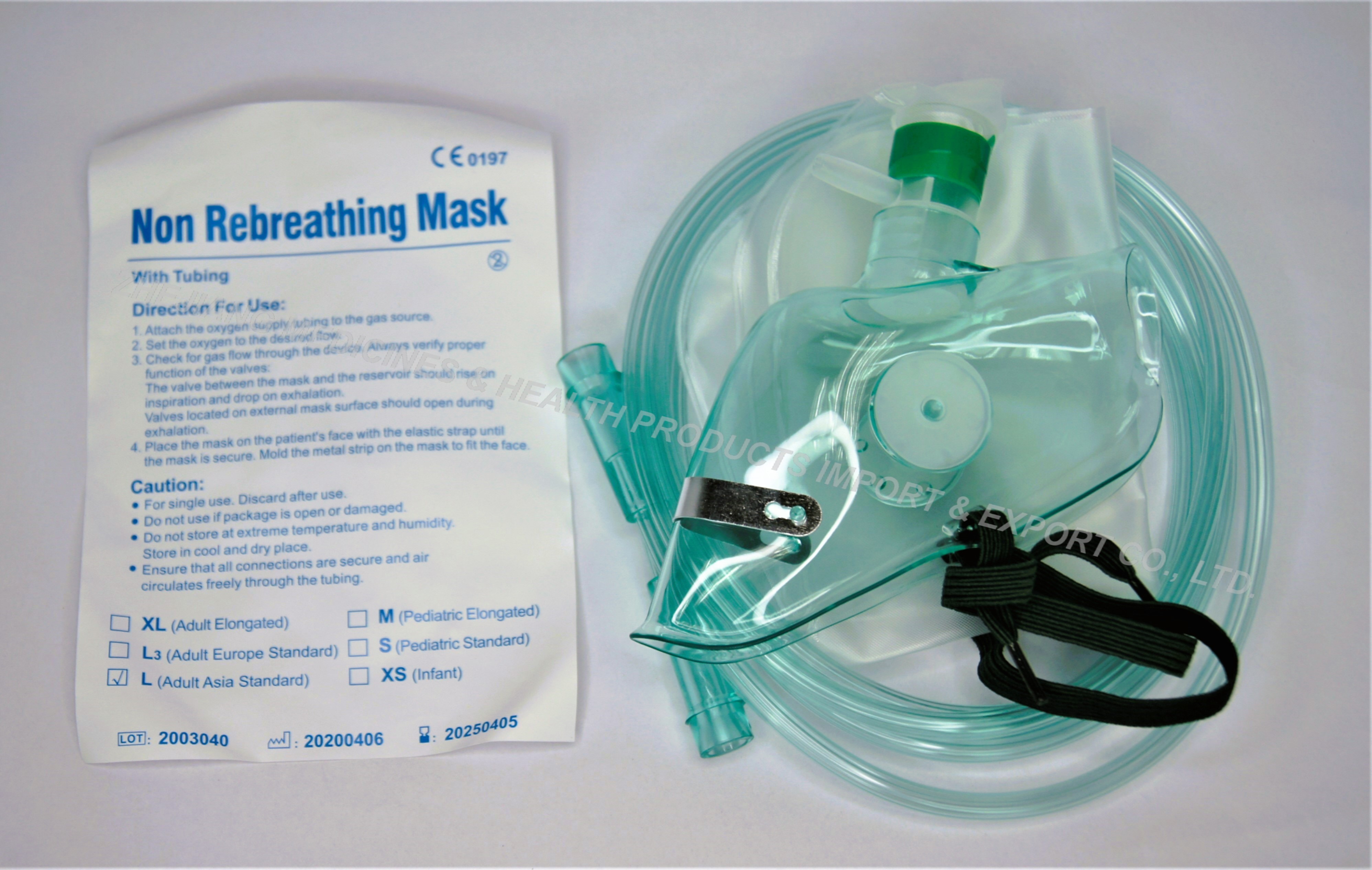 Oxygen Mask With Reservoir Bag