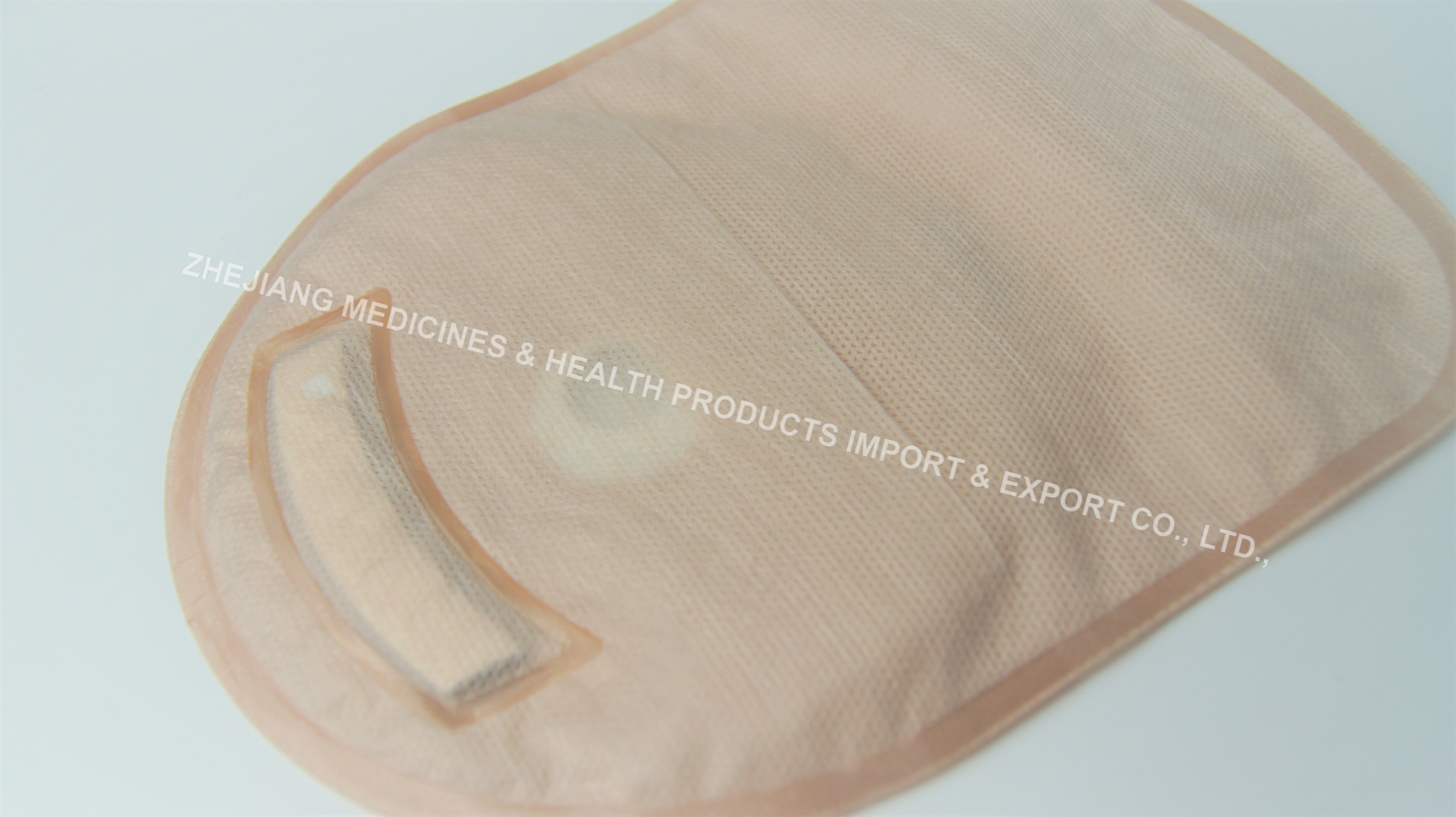 One-Piece Closed Ostomy Bag, Hydrocolloid Base Plate